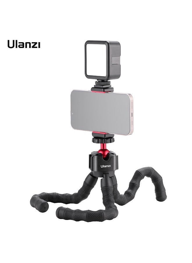 Ulanzi - Ulanzi Smartphone Filmmaking Kit Multi-functional Phone Vlog Kit with Octopus Tripod Stand + 5500K Mini LED Video Light + Phone Holder with Cold Shoe Mount for Vlog Live Streaming Video Conference - Image 1