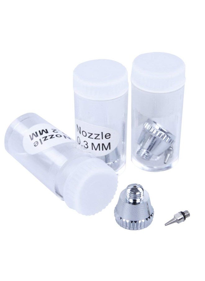 Generic - TIMBERTECH ABPST01 Airbrush Kit - Includes Adapter Hose Nozzles and Needles - Image 1