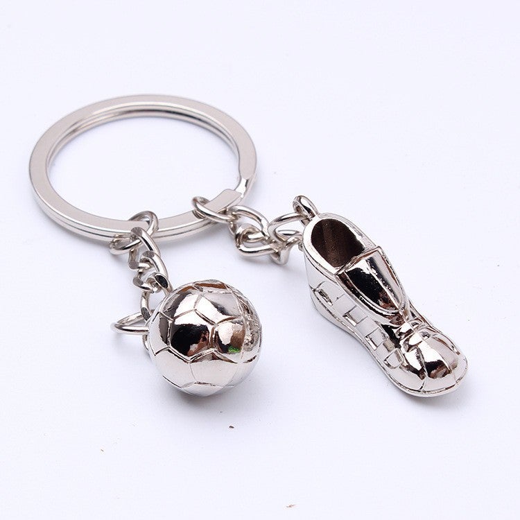 Creative World Cup Soccer Shoe Keychain Metal Customizable Football stereo