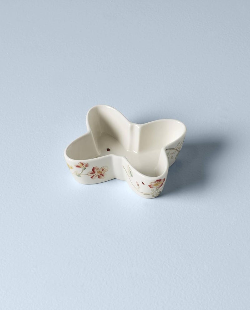 LENOX 885606 Butterfly Meadow Butterfly-Shaped Bowl, White - Image 2