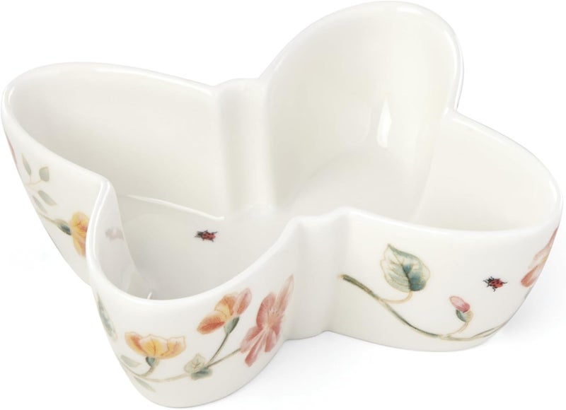 LENOX 885606 Butterfly Meadow Butterfly-Shaped Bowl, White - Image 1