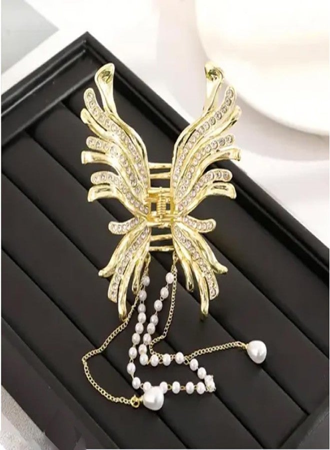 RHOSYN HAIR ACCESSORIES 2Pcs Metal Hair Claw Clips For Women Stylish Latest-Medium Size Clutchers Fashionable Barrettes For Girls Hair Accessories - Image 2