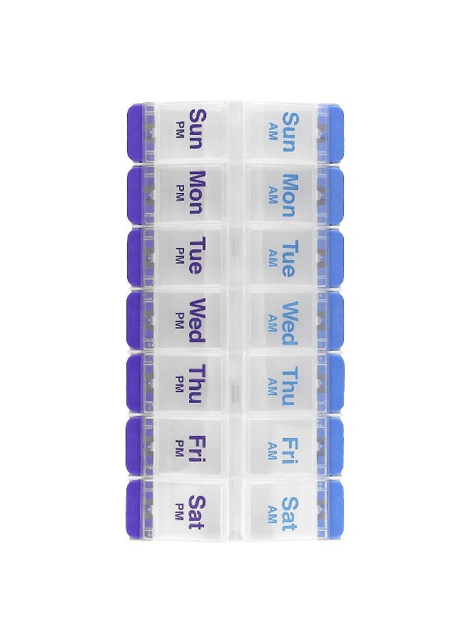 Ezydose Ezy Dose, Weekly AM/PM with Push Buttons Pill Planner, XL, 1 Count  - Image 1