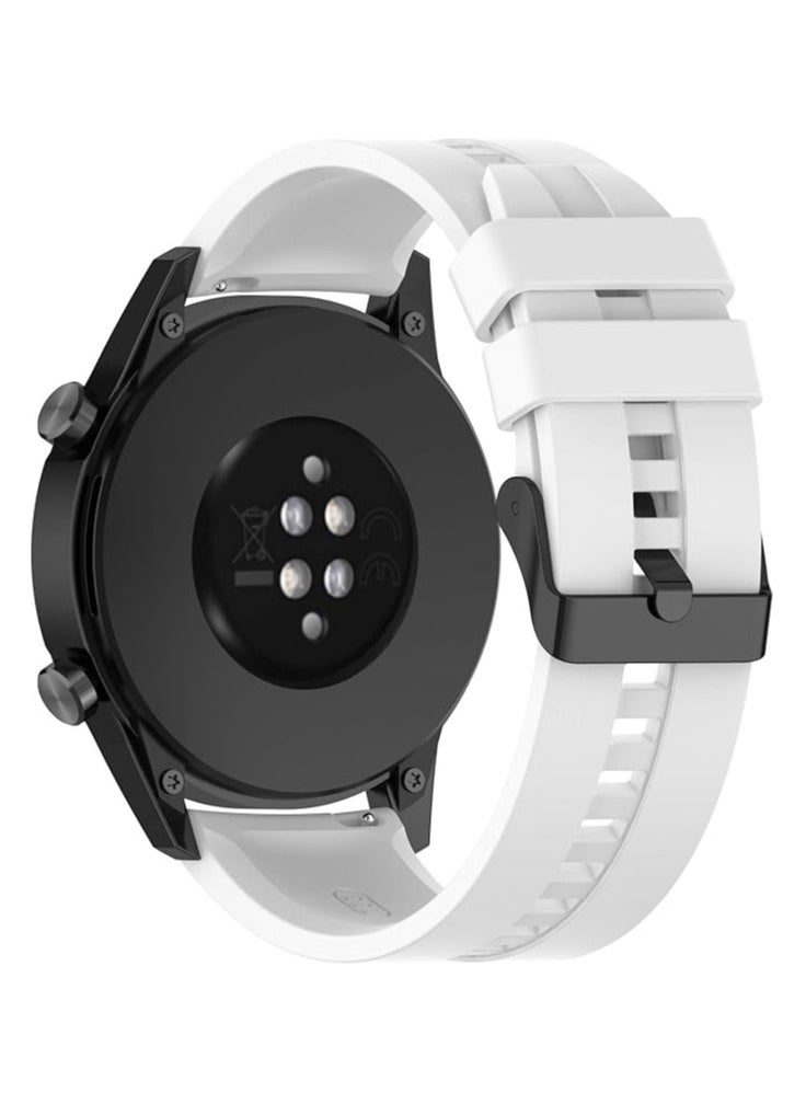 ELTRAZONE Compatible with Huawei Watch GT 3 Pro 46 mm/GT 3 46 mm/GT 2 Pro/GT 2 46 mm/GT Runner Bracelet, Silicone Watch Strap Sport Replacement Strap for Huawei Watch 3/3 Pro/GT 2e/GT Active  - Image 3
