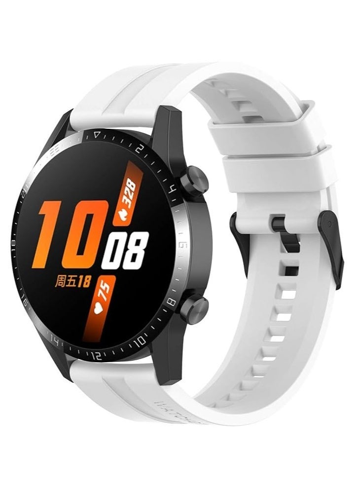 ELTRAZONE Compatible with Huawei Watch GT 3 Pro 46 mm/GT 3 46 mm/GT 2 Pro/GT 2 46 mm/GT Runner Bracelet, Silicone Watch Strap Sport Replacement Strap for Huawei Watch 3/3 Pro/GT 2e/GT Active  - Image 1