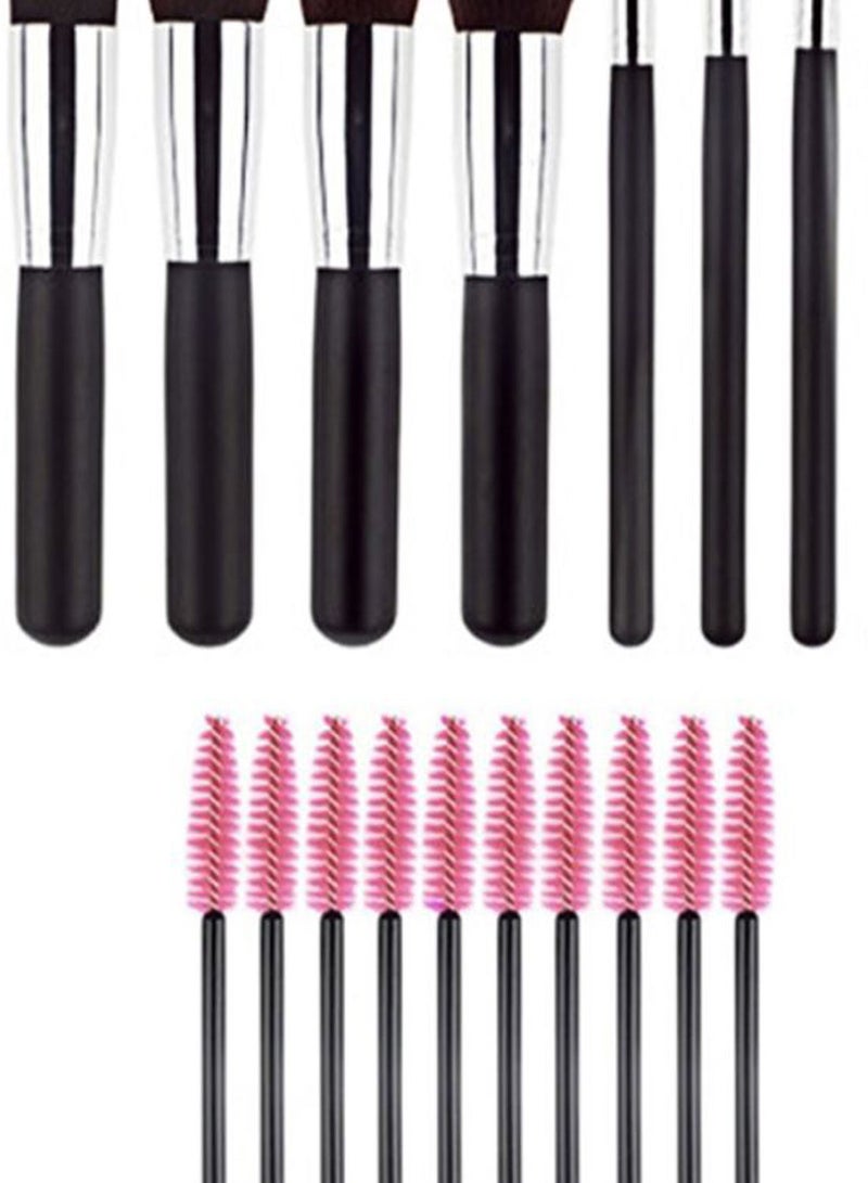 NIBEMINENT 10-Piece Professional Makeup Brush Set Multicolour - Image 2