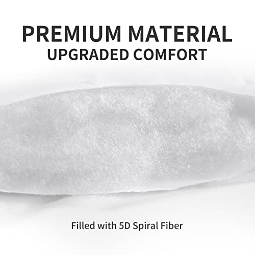 SLEEP ZONE Cooling Mattress Topper, King, White, Machine Washable, Deep Pocket, 120gsm Microfiber, Nanotex Cooling Fabric, 8-21 inch - Image 5