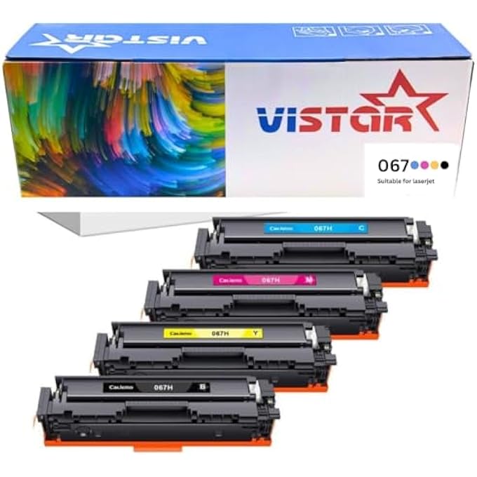 VISTAR 067 TONER COMPATIBLE 4-PACK FOR CANON M281FDW, BLACK | CYAN | MAGENTA | YELLOW