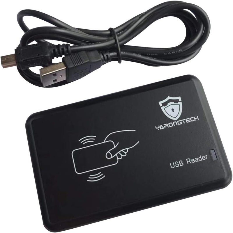 YARONGTECH RFID Card Reader,EM4100 Desktop id 125khz Reader (10D) - Image 1