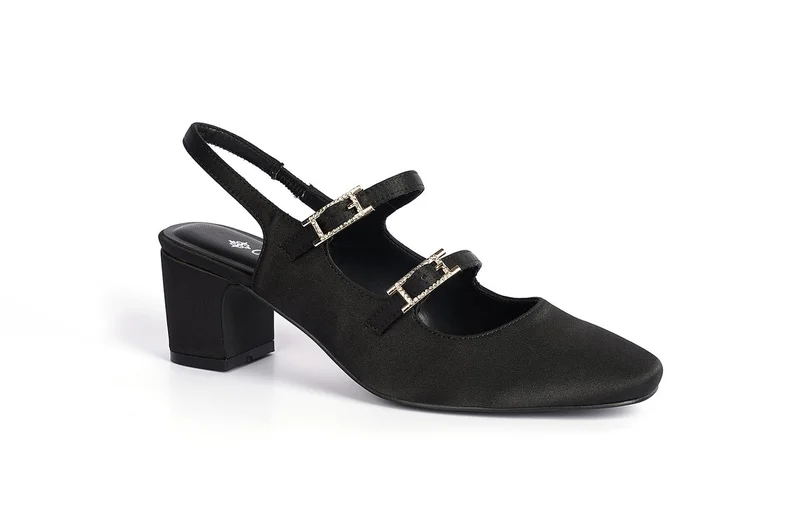 Cuple Ladies Slip-on cross strap Sandals