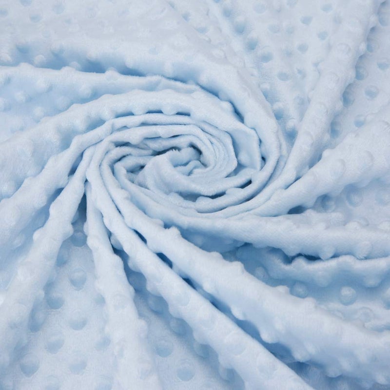 Pro Goleem Baby Soft Minky Dot Blanket with Silky Satin Backing Baby Gifts for Girls and Boys (Blue, 30’’ x 40’’) - Image 5