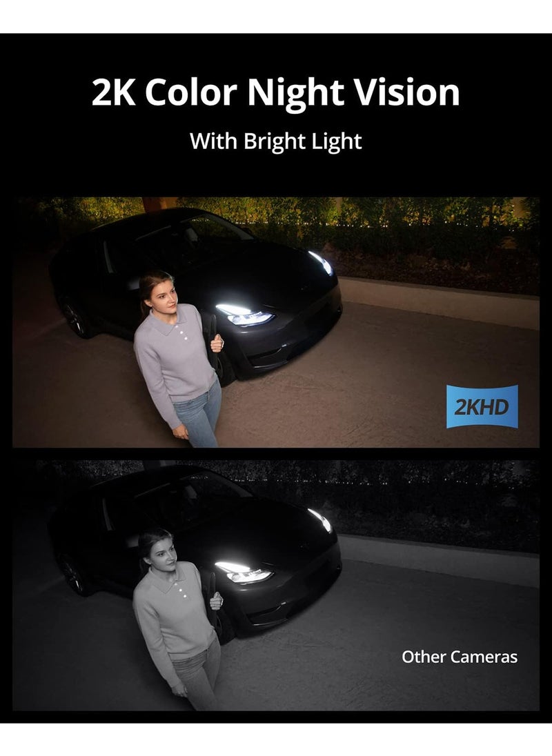 eufy eufy Security Wired Wall Light Cam S100, Security Camera Outdoor, 2K Camera with 1200-Lumen Light, Color Night Vision, Motion Activated Light, AI Detection, IP65 Waterproof, Floodlight Camera  - Image 2