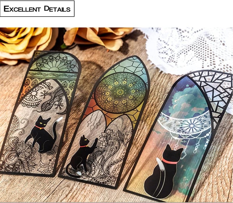 DEARART 6 Different Series ( 36 Pieces) Bookmarks Page Markers Book Markers Durable Frosted Bookmark (Lucky Cat Set-1) - Image 4