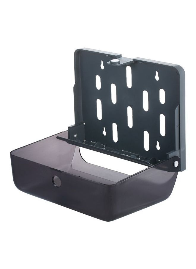 NIBEMINENT - Wall Mounted Paper Towel Dispenser Black 28 x 11cm - Image 1