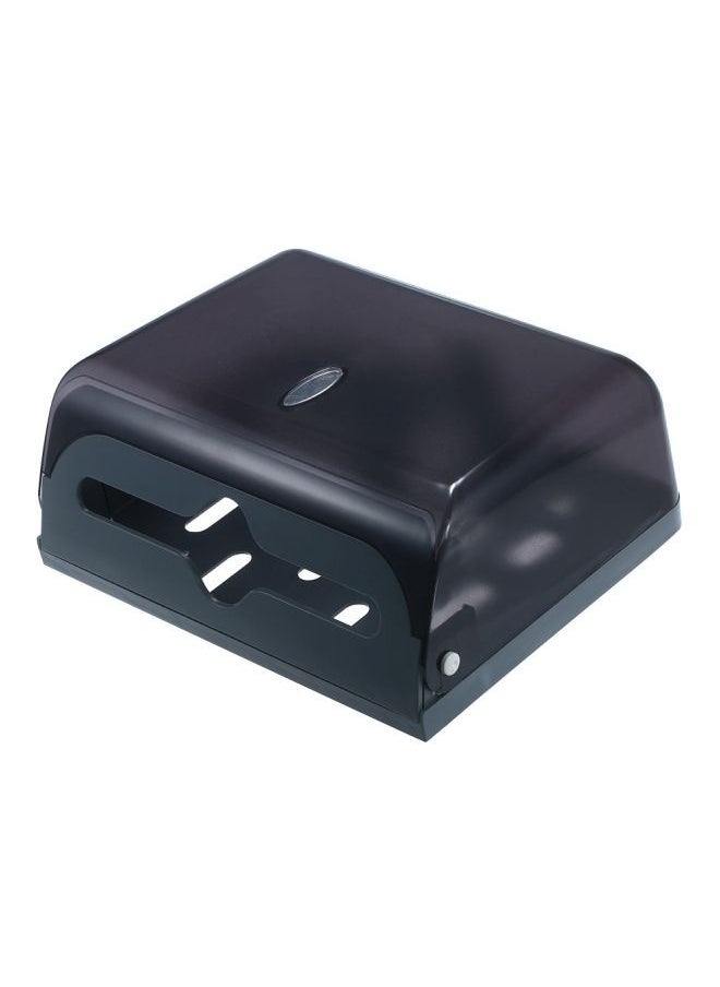 NIBEMINENT - Wall Mounted Paper Towel Dispenser Black 28 x 11cm - Image 1