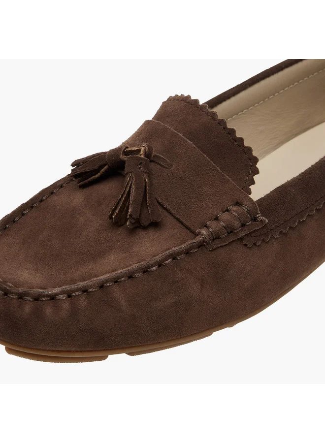 Paprika Women's Tassel Detail Slip-On Loafers