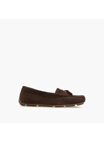 Paprika Women's Tassel Detail Slip-On Loafers