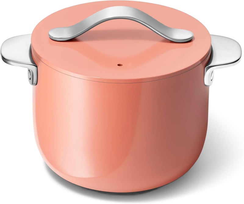 Caraway Petite Cooker - 2 Qt Ceramic Coated Pot - Free From Forever Chemicals - Perfect for Rice, Grains, or Sauces - Perracotta - Image 1