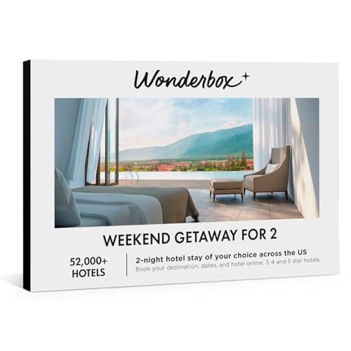 Wonderbox Experience Gift Weekend Getaway for 2 2 Hotel Nights for 2 People Up to 52 000 Hotels Access to Online Booking Platform 3 4 and 5 Hotels - Image 1