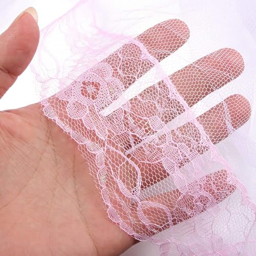 Vawolecy Universal Crib Floor Mosquito Net with Lace, Breathable Crib Netting Bed Curtains Canopy for Baby Kids, Toddler Bed Crib Dome Canopy Netting Without Stand - Image 5