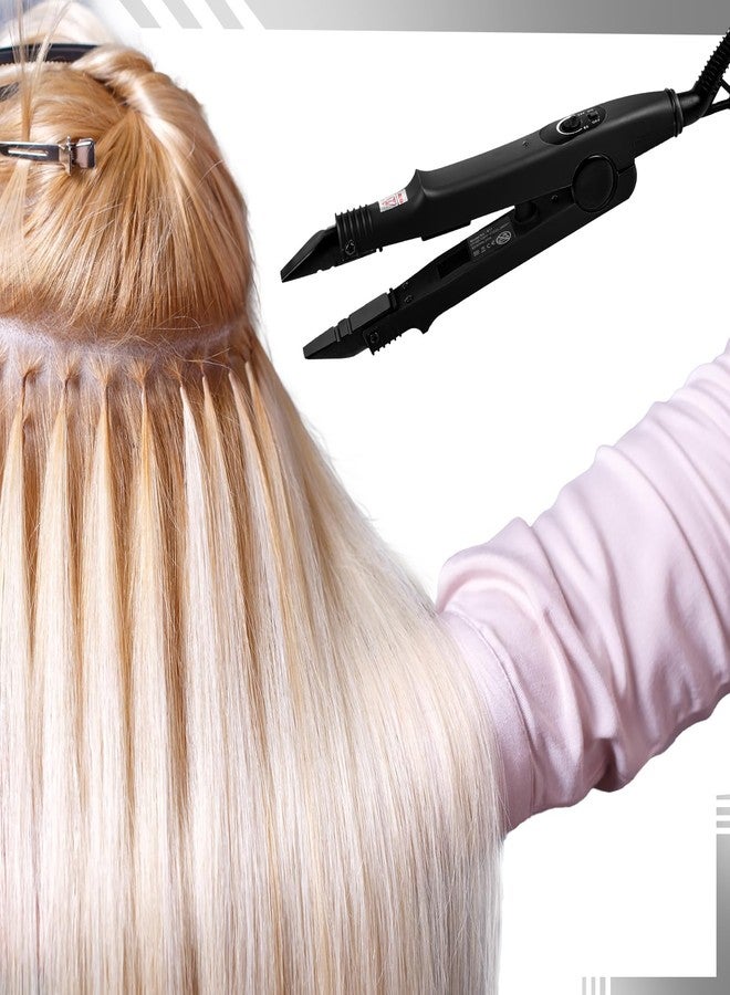 Lothee Hair Extension Tool with Keratin Glue Granule Beads, US Plug, Professional Hair Extensions Tools Heat Iron Connector Wand for U Tip Hair Extensions, B Head (Black) - Image 5