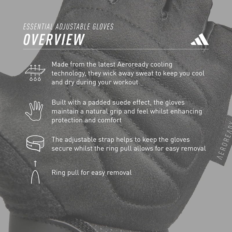 adidas Essential Workout Gloves - Image 4