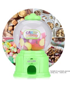 Excefore Candy Vending Machine, Portable Children Candy Machine Plastic Mini Gumballs Dispenser Kids Kindergarten Gift, Vending Machine, Vintage Style Sweet Bubblegum Fun Toy Machine for 3 age (Green)  - Image 5