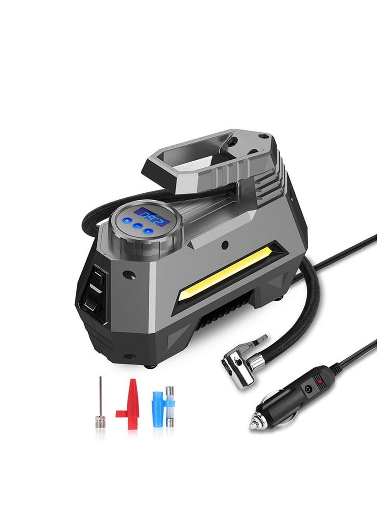 Cool Baby COOLBABY Portable Air Compressor Tire Inflator Car Tire Pump With Digital Pressure Gauge Bright Emergency Flashlight - Image 1