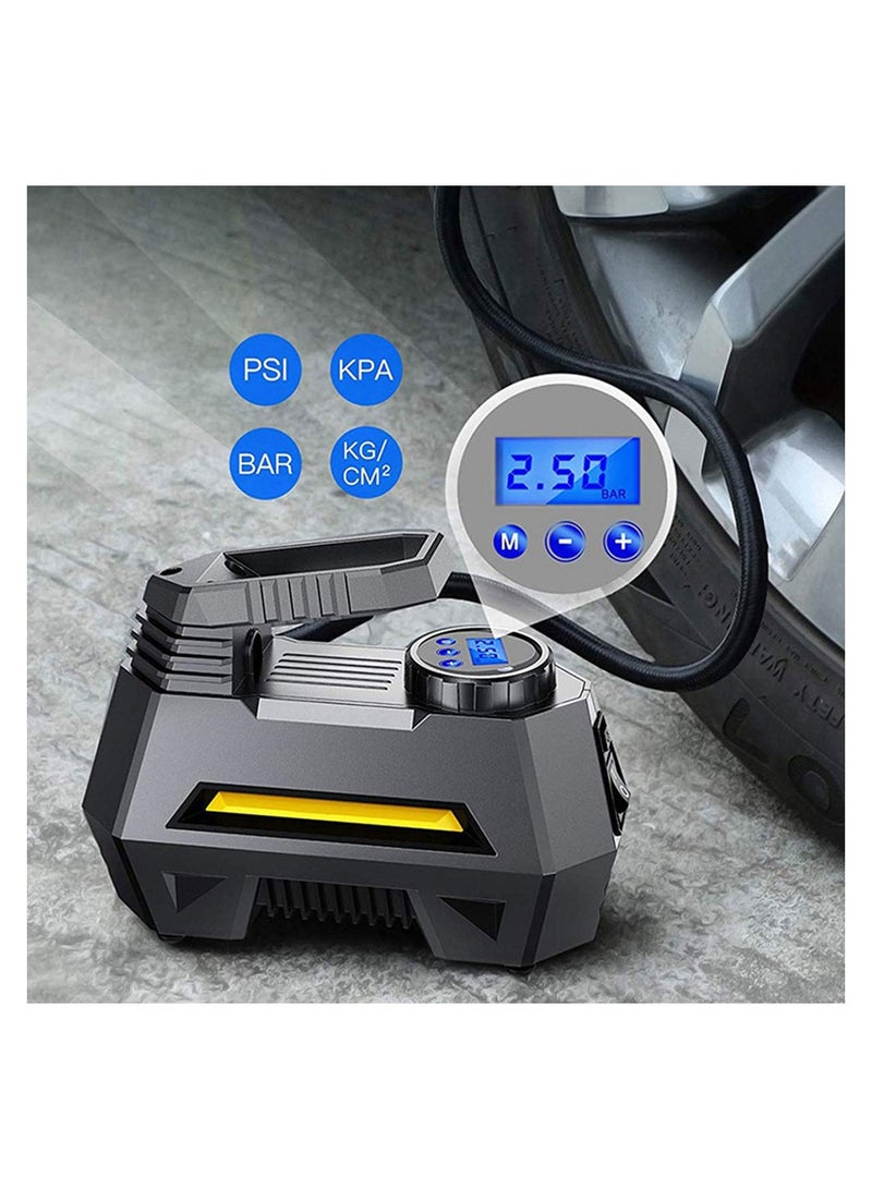 Cool Baby COOLBABY Portable Air Compressor Tire Inflator Car Tire Pump With Digital Pressure Gauge Bright Emergency Flashlight - Image 2