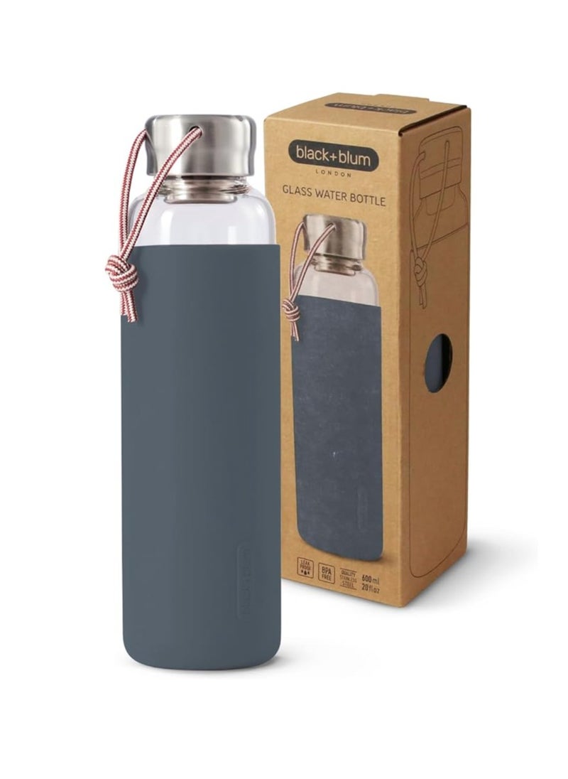 Black and Blum - Water Bottle Glass Slate 600ml - Image 1