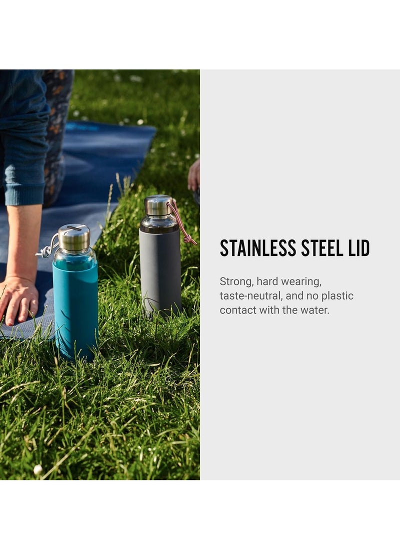 Black and Blum - Water Bottle Glass Slate 600ml - Image 1