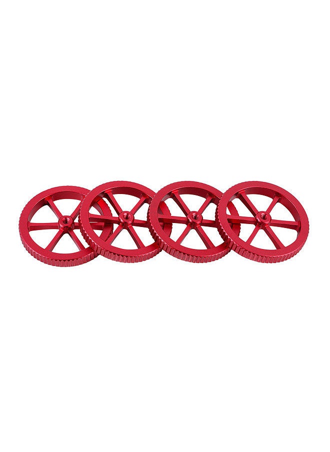 Creality 3D - Manually Leveling Wearing Kit 4pcs Red Leveling Nut & 4pcs Mold Spring for CR Series and Ender Series 3D Printer CR-10 V3 / CR-10 V2/ CR-10 Max/Ender-3 Max /Ender-6/ Ender-5 - Image 1