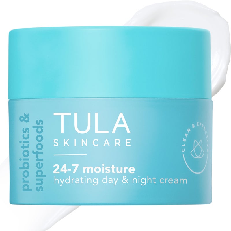 TULA Skin Care 24-7 Hydrating Day & Night Cream - Anti-Aging Moisturizer for Face, Contains Watermelon & Blueberry Extract, 1.5 oz. - Image 1