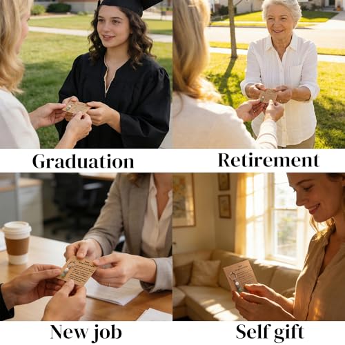 GINAZL New Beginnings Keychain, New Beginnings Gifts for Women Coworkers Inspirational Persent for Promotion, Retirement Graduation New Job Divorce Breakup New Year Gifts (NB2) - Image 3
