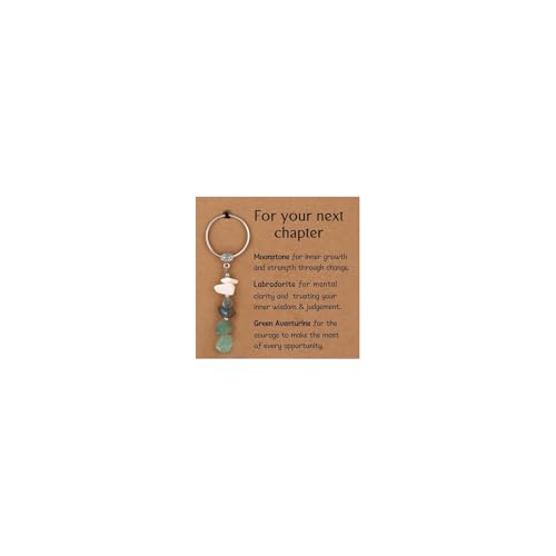 GINAZL New Beginnings Keychain, New Beginnings Gifts for Women Coworkers Inspirational Persent for Promotion, Retirement Graduation New Job Divorce Breakup New Year Gifts (NB2) - Image 1
