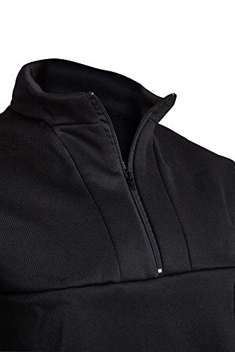 ColdPruf Expedition 1/4 Zip Mock Neck Base Layer, Thermal Long-Sleeve, Men's, Black, Medium - Image 3