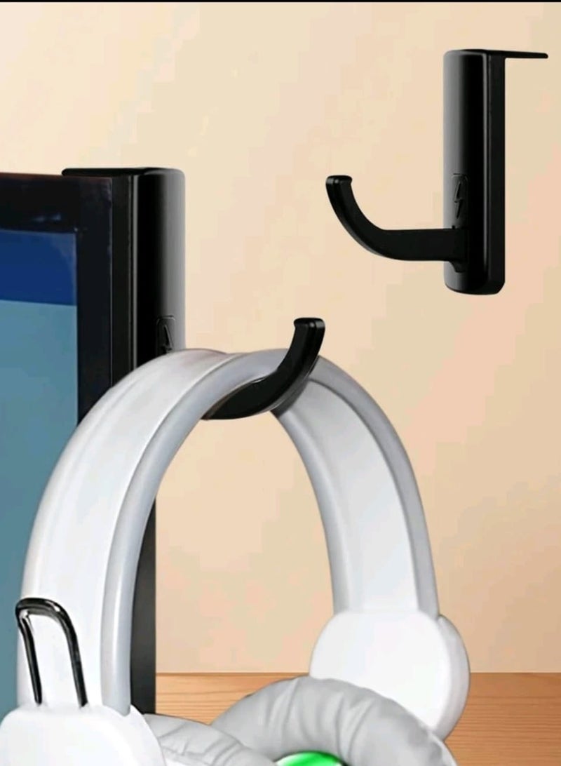 Wall Hanger, Headphone Microphone Hanger, Gaming Headset Stand, Gaming Headset Headphone Hook Holder, Hanger Mount, Backpack Bag Purse Hanging Hook  - Image 2