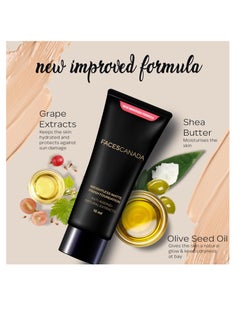 Faces Canada FACESCANADA Weightless Matte Finish Foundation  Ivory 15ml   Lightweight   Natural Finish  Anti Ageing  Non Clog Enriched With Olive Seed Oil  Grape Extract  Shea Butter  - Image 4