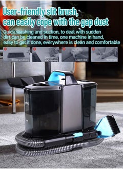 Generic Multifunctional Household Cleaning Fabric Sofa Cleaning Machine Suitable for Cleaning Carpets，Sofas，glass and Curtains - 11000Pa Suction Power，500W Motor Power，2 water tanks (3 Brush Heads)  - Image 4