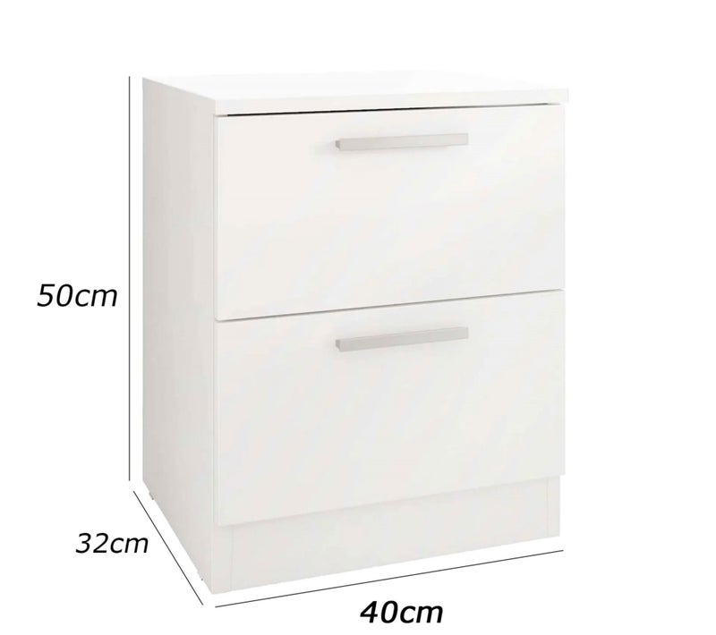Furniture Store Modern MDF nightstand - Height 50 cm - Width 40 cm - Depth 32 cm, from Furniture Store. - Image 5