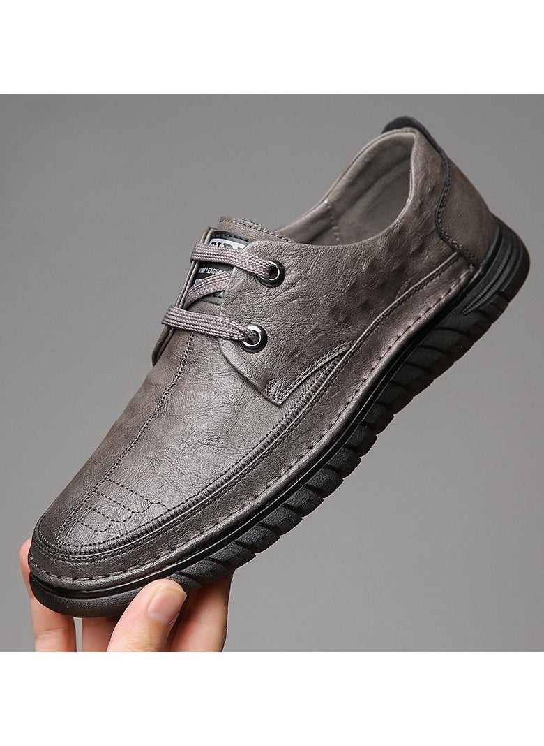 Shougu Versatile Retro Casual Leather Shoes  - Image 1