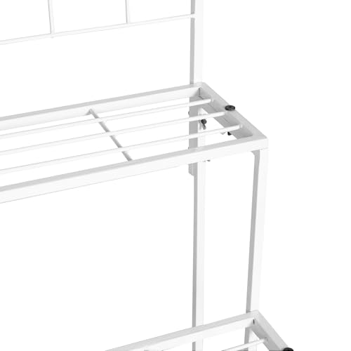 Niyara || Metal Planter Stand || Plant Pots|| Outdoor Plant (White 4 Tier Stand) - Image 4
