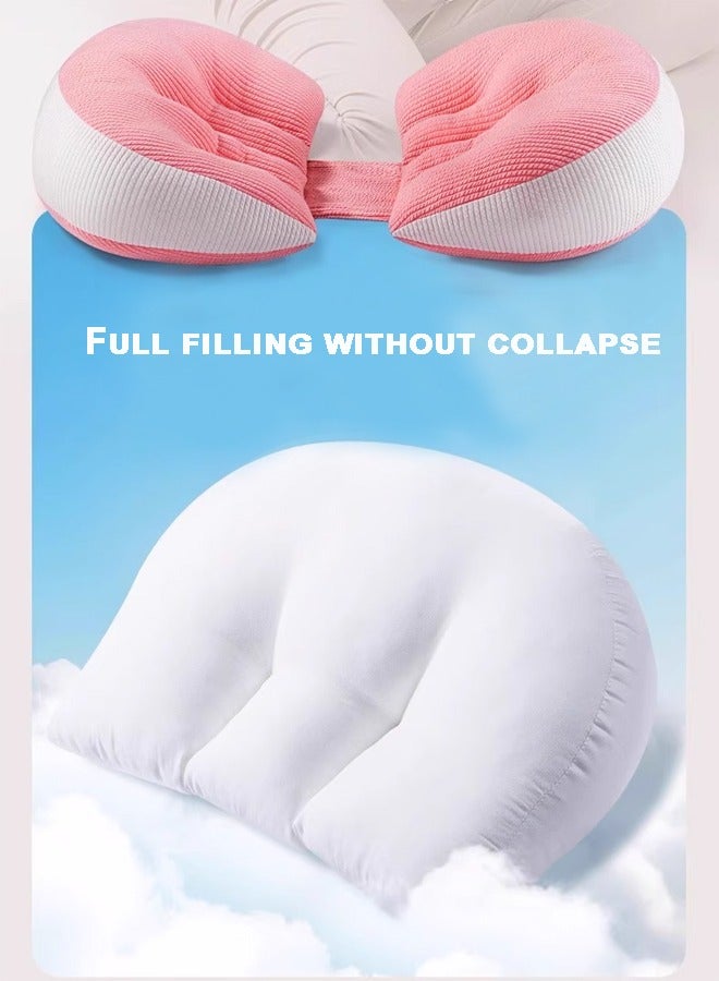 Pregnancy Sleep Pillow Pregnant Pregnancy Pillow Support Pregnancy Pillow Feeding Baby Side Sleeping Pillow Adjustable And Removable Portable For Supporting Back Abdomen Back Hips Legs  - Image 5