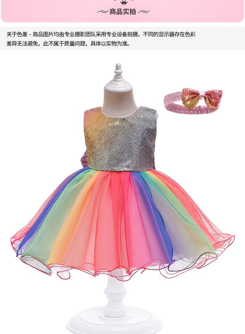 Loquat Girl coat element gauze dress children's new style  - Image 1