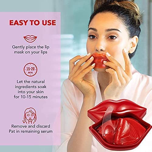 ZSIGNS Lip Masks in Case Lip Balm Lip Plumping Serum Lip Patches Moisturising Lip Sleep Masks Reduce Lip Lines Restores Lip Moisture Lip Masks - Image 3