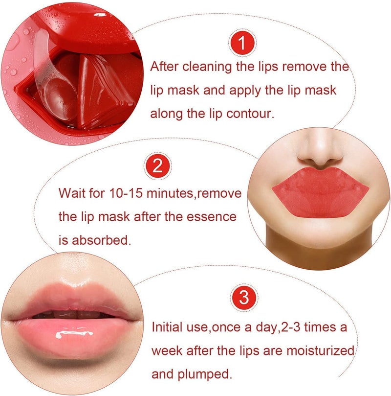 ZSIGNS Lip Masks in Case Lip Balm Lip Plumping Serum Lip Patches Moisturising Lip Sleep Masks Reduce Lip Lines Restores Lip Moisture Lip Masks - Image 5
