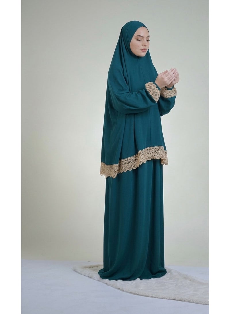 ✨ Elegant Lycra Lace Prayer dress