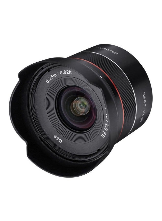 Samyang SYIO18AF-E AF 18mm F2.8 Wide Angle auto Focus Full Frame Lens for Sony E Mount, Black  - Image 2