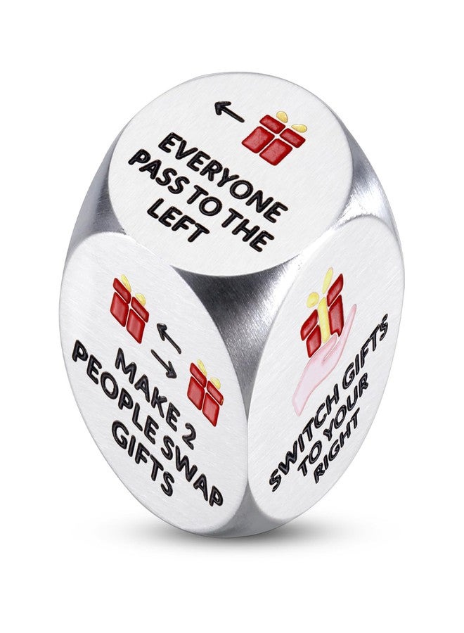 Fleure Esme Santa Swap Gift Exchange Dice, Christmas Games Dice Stocking Stuffers for Party Games, Fun Christmas Games for Family Party, Xmas Dice Gifts for Teens, Adults, Grandkids, Holiday Christmas Gag Gifts - Image 1