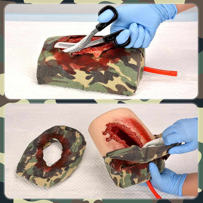 MedEduQuest Thigh Laceration Wound Packing Trainer for Bleed Control in Medical Education First Aid Emergency Practice and Military Trauma Training - Image 2